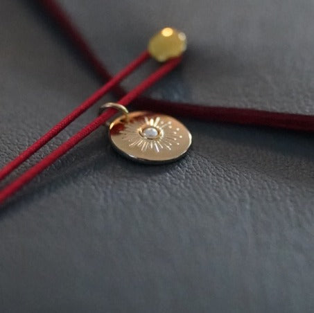 Slate leather notebook cover · charm